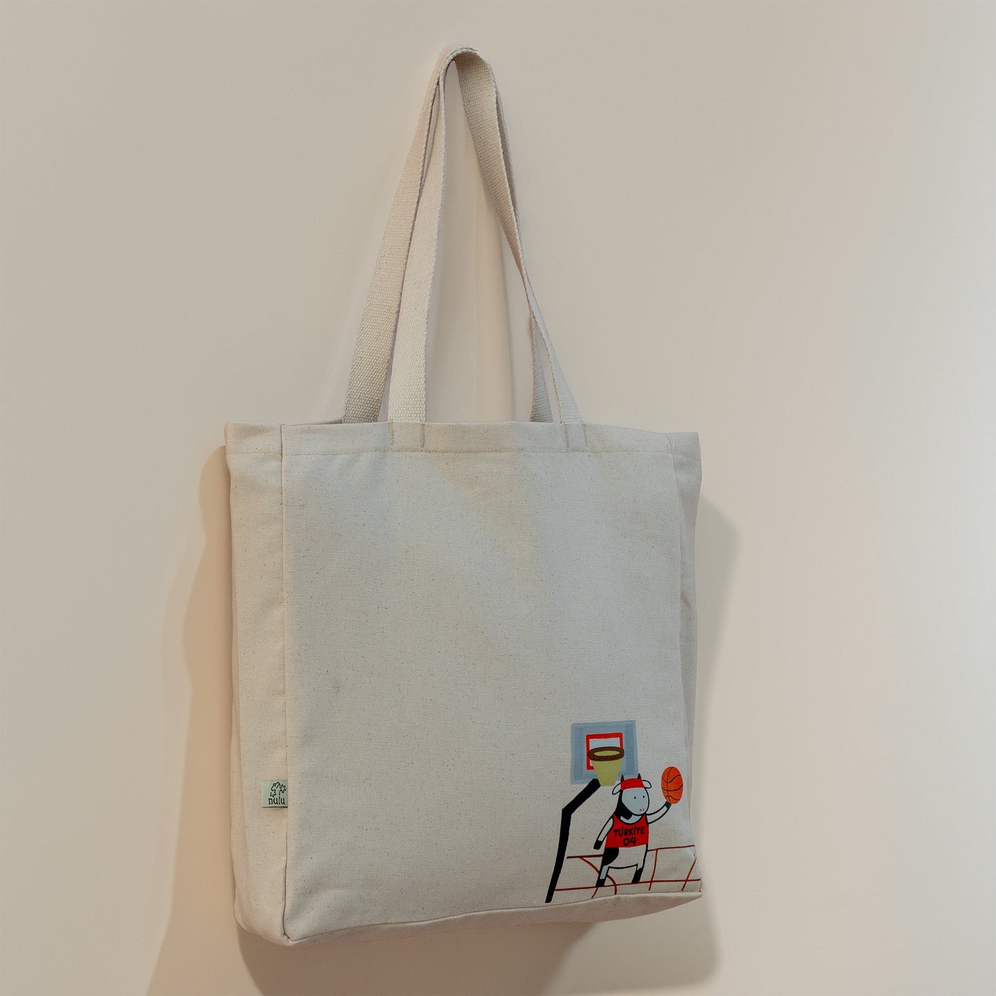 NuluBag | Basketçi İnek Bez Çanta NuluShop