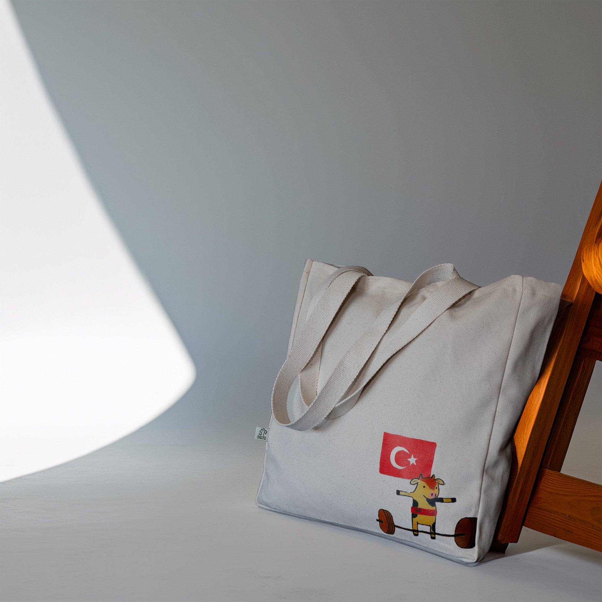 NuluBag | Halterci İnek Bez Çanta NuluShop