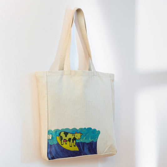 NuluBag | Sörfçü İnek Bez Çanta NuluShop