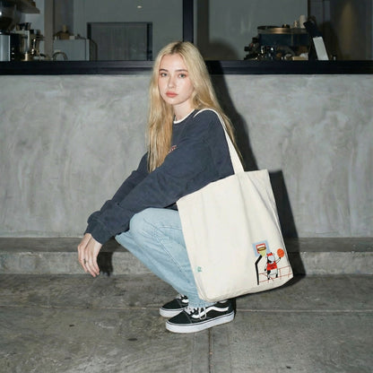 NuluBag | Basketçi İnek Bez Çanta NuluShop