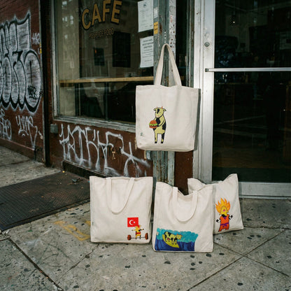 NuluBag | Halterci İnek Bez Çanta NuluShop
