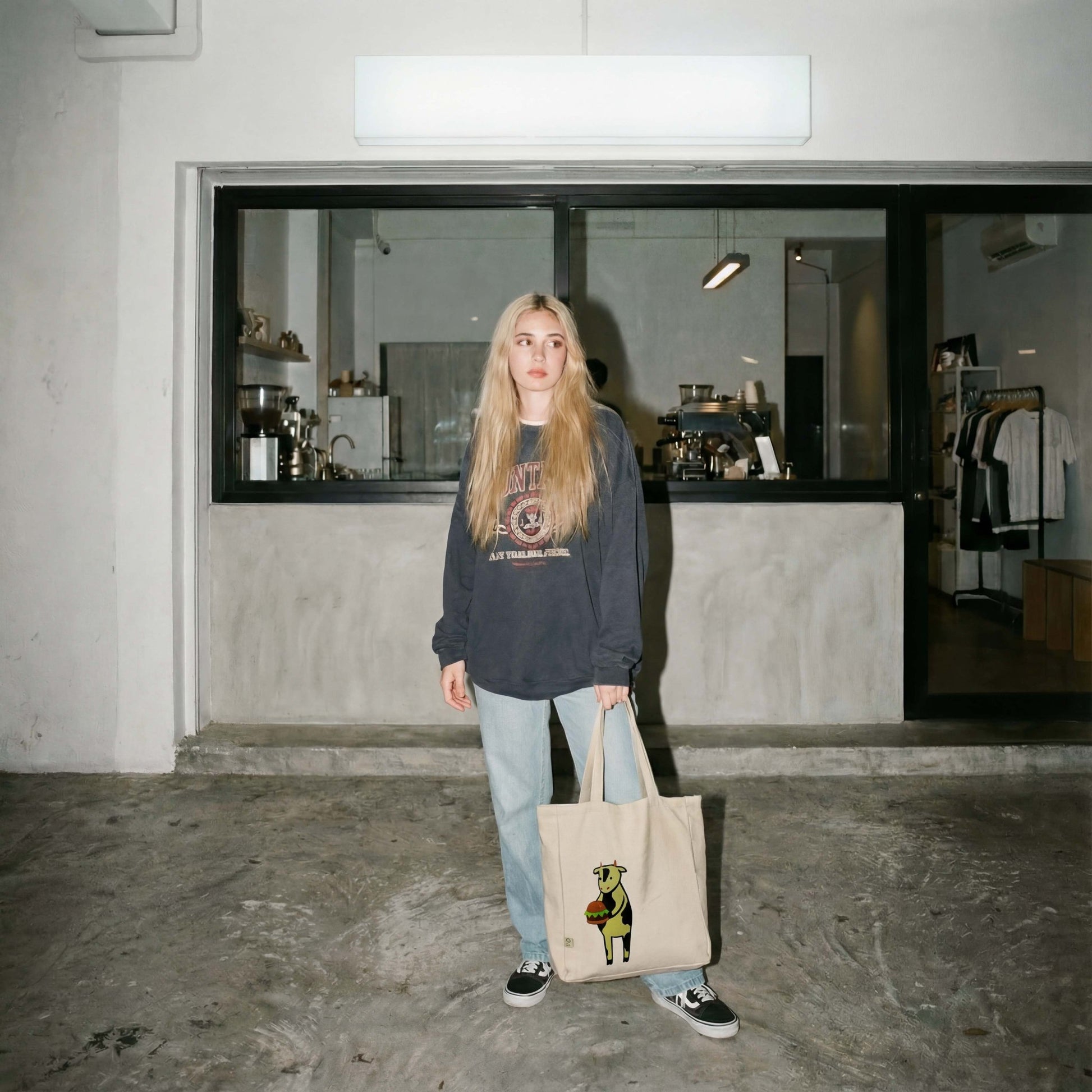NuluBag | Burgerci İnek NuluShop Bez Çanta