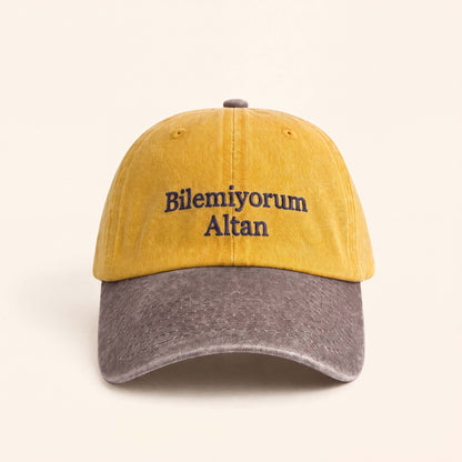 NuluHat | Bilemiyorum Altan Two-ToneŞapkaNuluShopSarıNuluHat | Bilemiyorum Altan Two-Tone