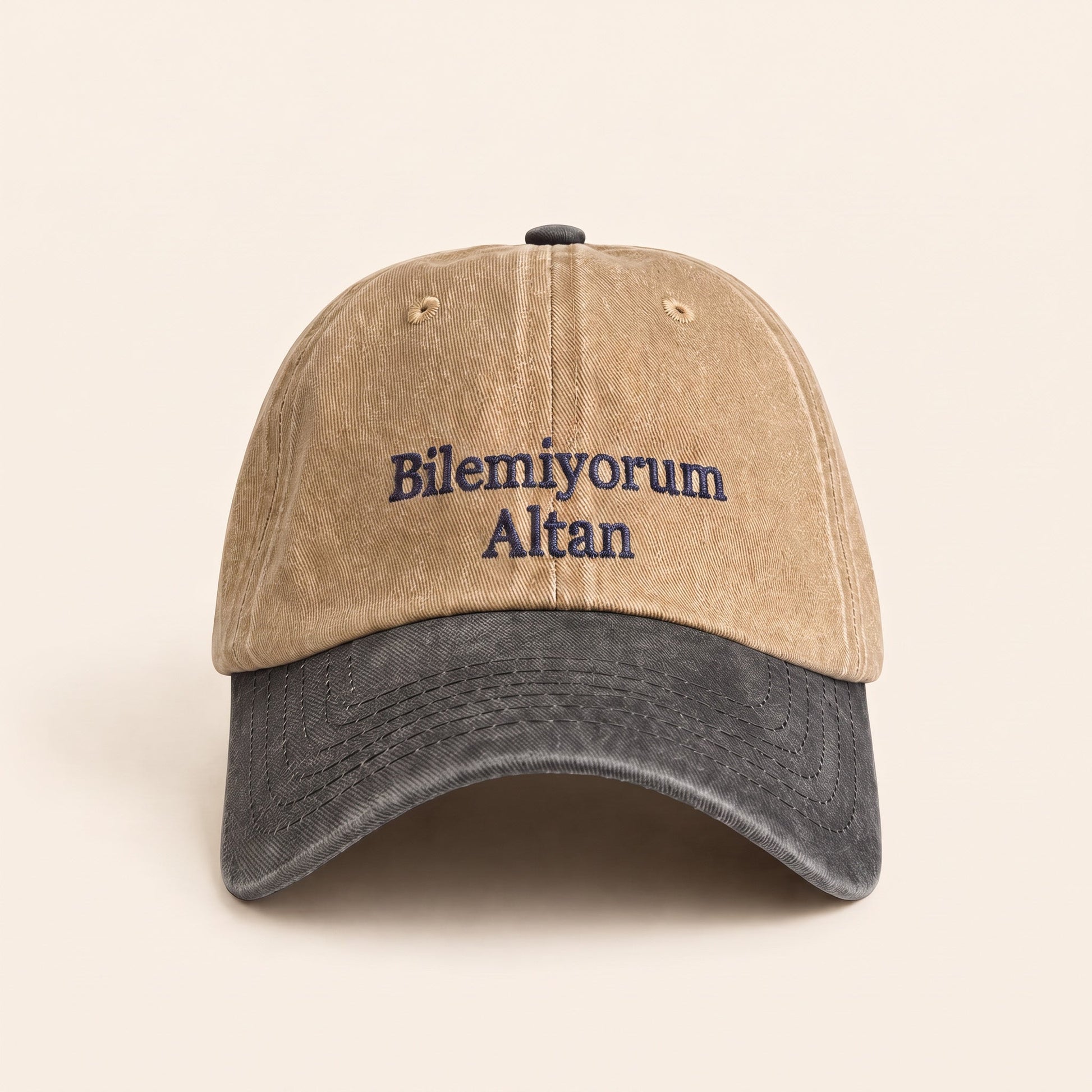 NuluHat | Bilemiyorum Altan Two-ToneŞapkaNuluShopBejNuluHat | Bilemiyorum Altan Two-Tone
