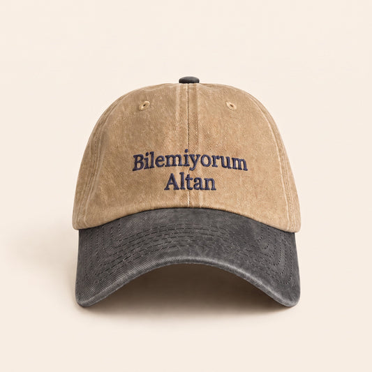 NuluHat | Bilemiyorum Altan Two-ToneŞapkaNuluShopBejNuluHat | Bilemiyorum Altan Two-Tone